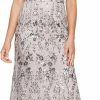 Online Alex Evenings Alex Evenings Women'S Petite Long Sleeveless Embroidered Fit And Flare Dress With Square Neckline