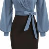 Online GRACE KARIN Grace Karin Women'S Work Pencil Dress Wedding Guest Office Dresses Cocktail Party Long Sleeve