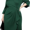 Clearance Hanna Nikole Hanna Nikole Women'S Plus Size Business Pencil Dress 3/4 Sleeve Office Work Cocktail Dresses Party