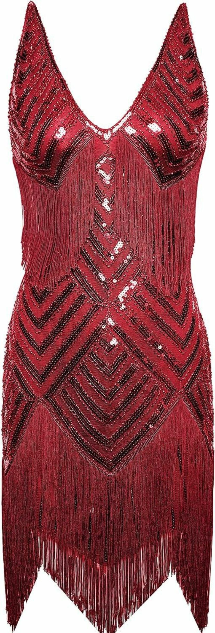 New BABEYOND Babeyond Women'S 1920S Flapper Dress V Neck Slip Dress Roaring 20S Great Gatsby Dress For Party