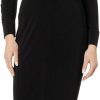 Hot Norma Kamali Norma Kamali Women'S Off Shoulder Nk Shirt Fishtail Dress To Midcalf