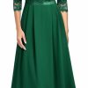 Wholesale MISSMAY Missmay Women'S Formal Floral Lace 2/3 Sleeves Long Evening Party Maxi Dress