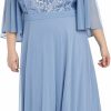 Best R&M Richards R&M Richards Women'S Long Dress With Cape Sleeves