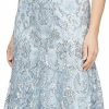 Wholesale Alex Evenings Alex Evenings Women'S Tea Length Embroidered Dress With Godets