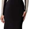 Clearance Xscape Xscape Women'S Long Sleeve Beaded Contour Gown