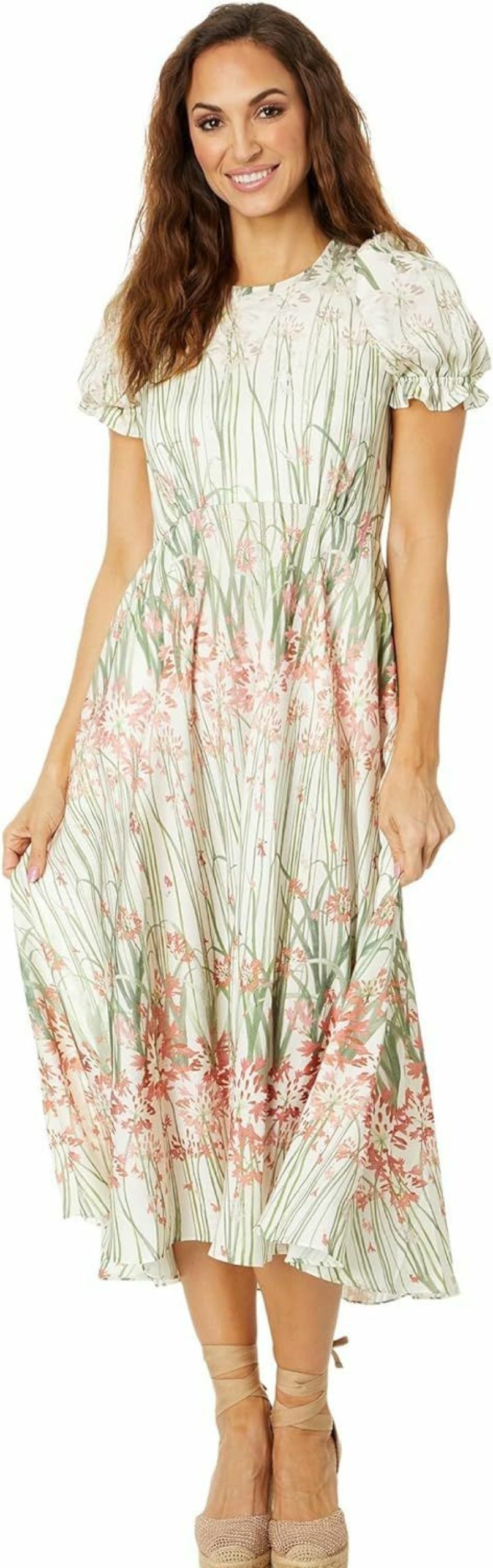 Wholesale Ted Baker Ted Baker Women'S Zahrria High Low Hem Dress With Puff Sleeve