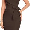 New MUXXN Muxxn Women'S Vintage 1950S Style Wrap V Neck Tie Waist Formal Cocktail Dress