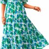 Wholesale PRETTYGARDEN Prettygarden Maxi Dress For Women 2024 Summer Casual Loose Oversized Floral Sundress Flared Boho Flowy Vacation Long Dresses