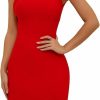 Clearance Maketina Maketina Womens Sexy One Shoulder Bodycon Bandage Dress Mermaid Cocktail Midi Dresses