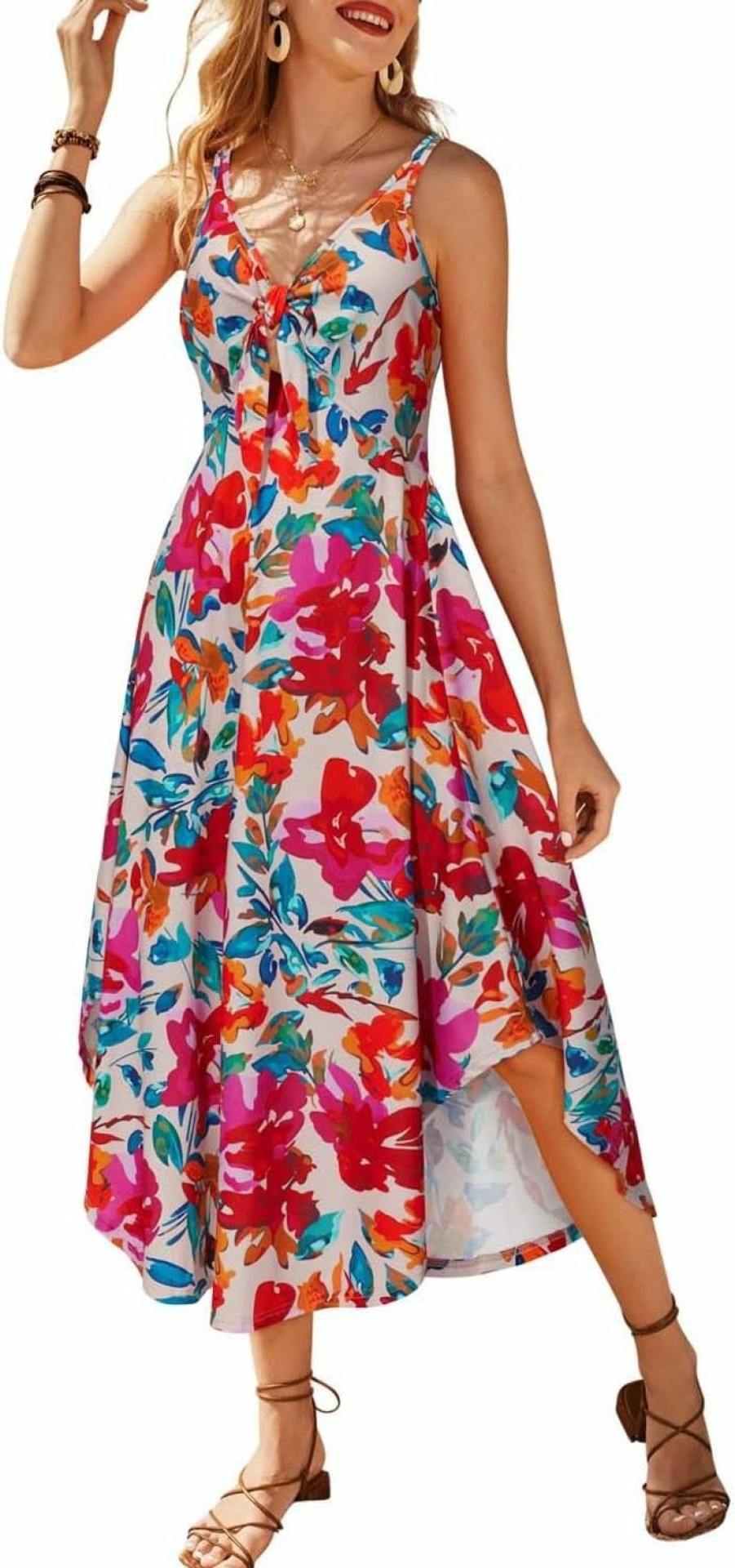 Online VOTEPRETTY Votepretty Women'S Summer Maxi Dresses 2024 Spring Sundressess Beach Vacation Hawaiian Tropical Outfit Floral Clothes