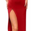 Best PRIMODA Primoda Women'S Spaghetti Strap Backless Thigh-High Slit Bodycon Maxi Long Dress Club Party Dress