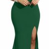 Hot YMDUCH Ymduch Women'S Off Shoulder High Split Long Formal Party Dress Evening Gown