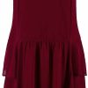 Wholesale VIJIV Vijiv Womens 1920S Inspired Flapper Dress High Tea Great Gatsby Maroon With Tiered Skirt 20S Dress