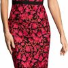 Wholesale Dress the Population Dress The Population Women'S Emma V Neck Embroidered Sleeveless Belted Midi Dress