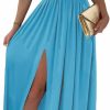 Online Dokotoo Dokotoo Womens 2024 Formal Dresses Wrap V-Neck Ruched Sexy Bridesmaid Wedding Guest Maxi Dresses