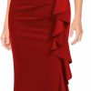 Online WOOSEA Woosea Women'S Split Bodycon Mermaid Evening Cocktail Long Dress